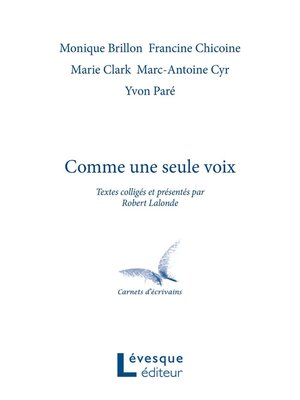 cover image of Comme une seule voix